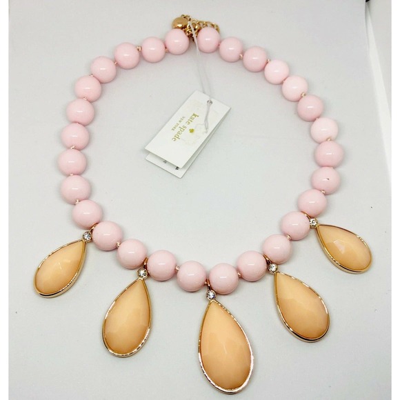 kate spade Jewelry - Kate Spade New York Beaded Necklace Blush NEW